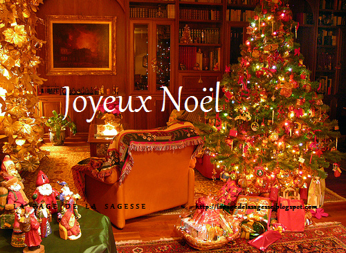 Citations option bonheur: Panneau Joyeux Noël et sapin illuminé