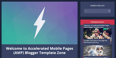 Vletters AMP Blogger Template For bloggers 
