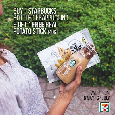 7-Eleven Starbucks Bottled Frappuccino Free Real Potato Stick