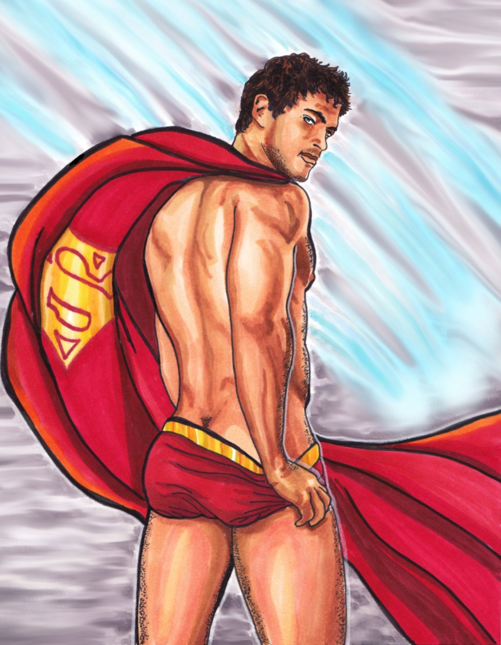 Naked superheroes, super-heróis nus, naked superman.