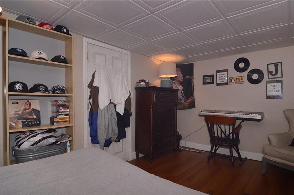 Teen Boy Basement Bedroom Before