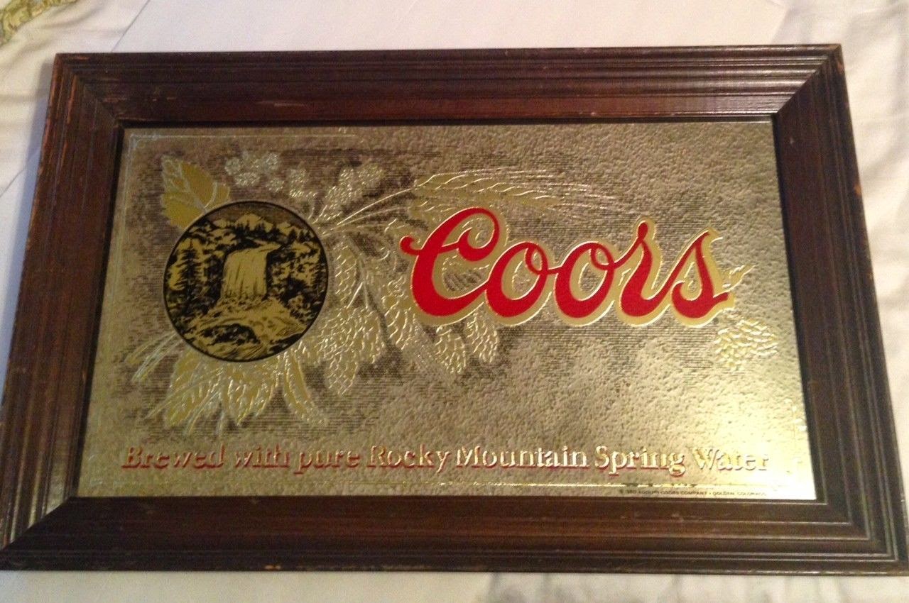 Johnny Boys Finds: Vintage Coors Beer Mirror 1980