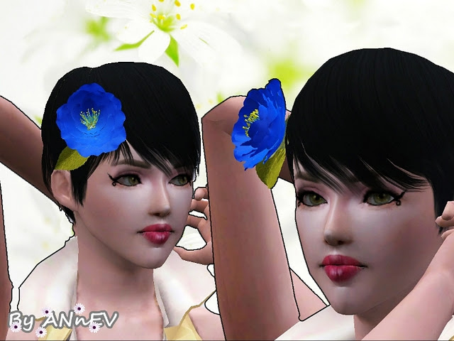 sims 4 braided flowers hair