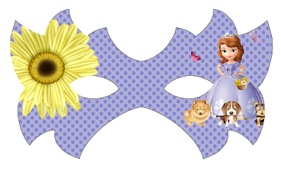 Princesa Sofía: Antifaz para Imprimir Gratis. Princesa Sofía: Antifaz para Imprimir Gratis.