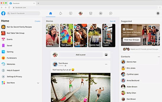 فيس بوك شاهد فيس بوك في شكلة الجديد - التحديث الاخير لمواقع الشات والتواصل الاجتماعي"Facebook" - تنزيل تحديث فيس بوك للاندرويد