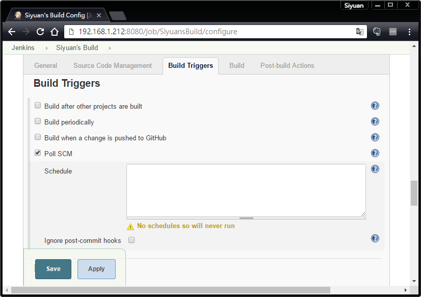 Integration of Jenkins and GitBlit