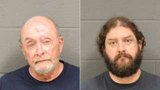 Rudy Hannon, 72, left, pleaded not guilty to murder charges in Paul Sweetman’s death. Sorek Minery, 42, of Burlington, right, is also charged with murder and felony murder. New Britain police (New Britain police)