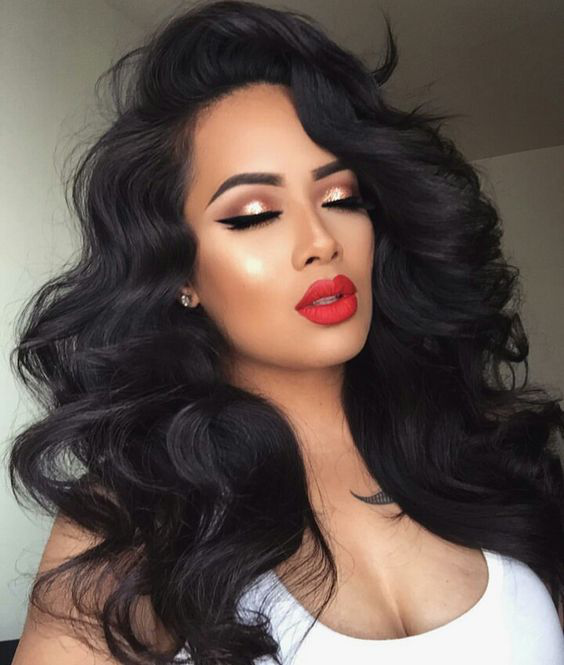 10 Pretty Wavy Hair Looks For Black Women
