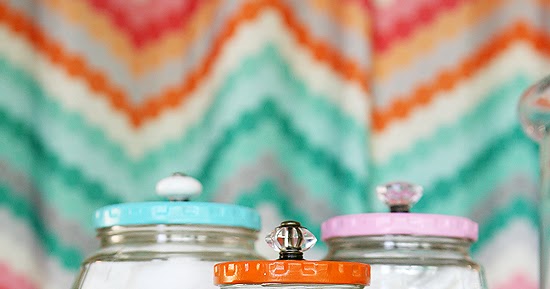 Pretty Bathroom Jars