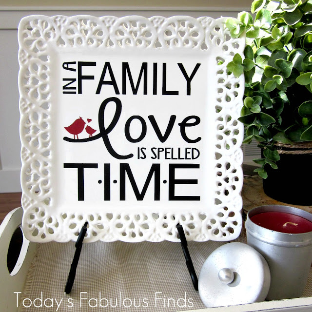Today's Fabulous Finds: 'In a Family Love is Spelled T-I-M ...