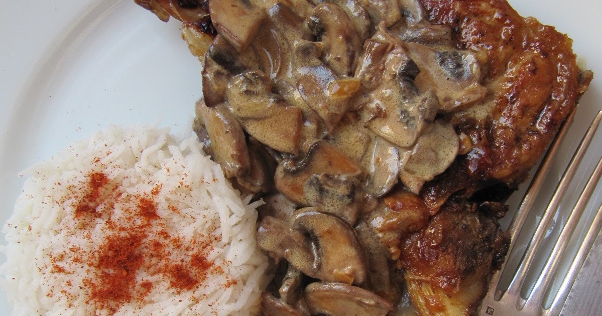 La cuisine d'ici et d'ISCA: Côtes de veau à la crème & aux champignons