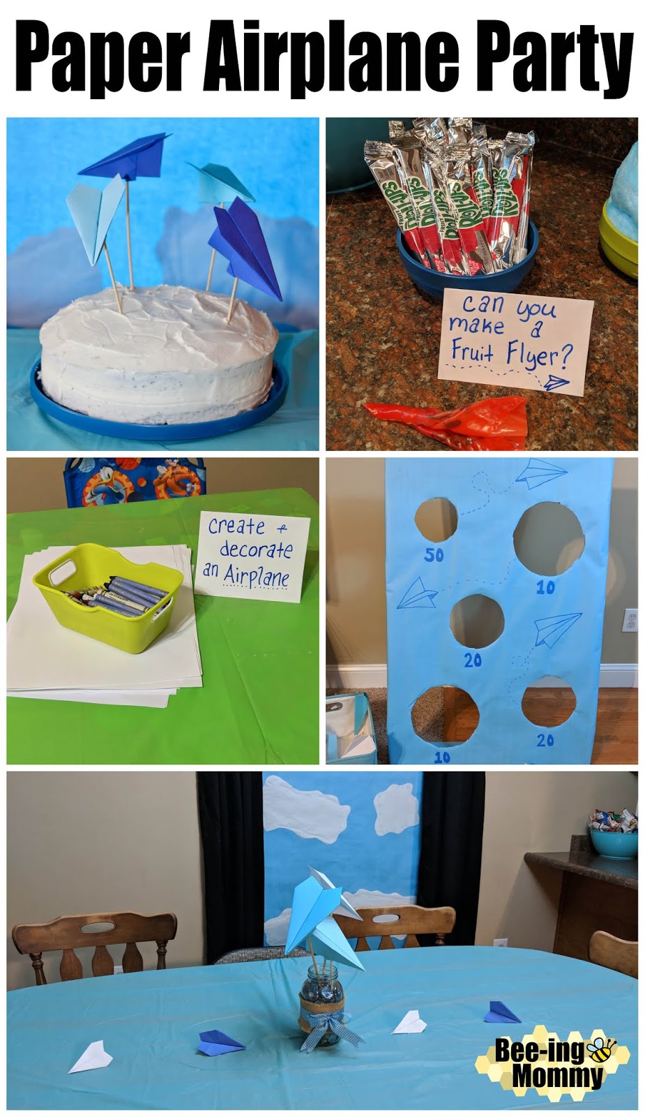 Paper Airplane Birthday Party