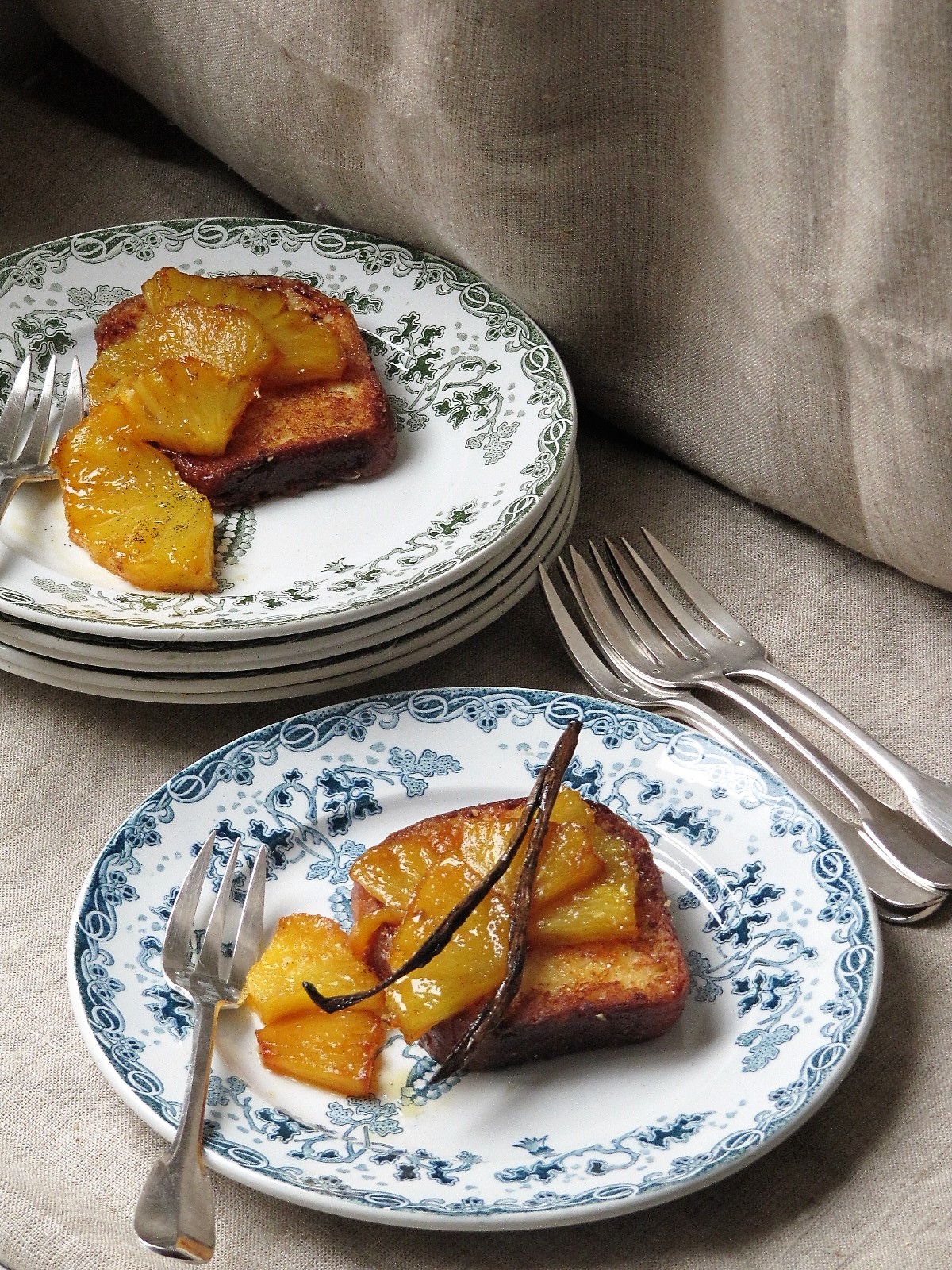 La Cuisine D Ici Et D Isca Pain Perdu A L Ananas Roti