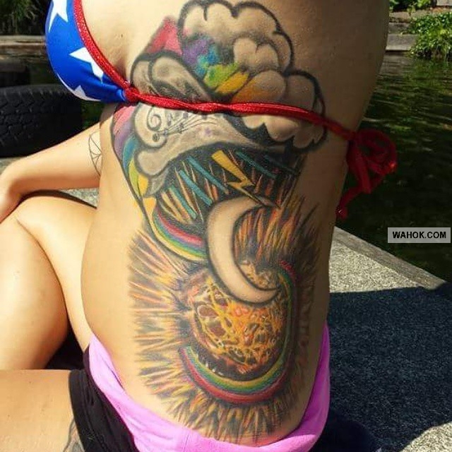 Gambar Tato Tema Pelangi Jenis Water Color, Geometris, Old Shool Terbaik tato 3D keren di punggung, gambar tato di dada, tato keren di kaki, macam macam tato terbaik di dunia, gambar tato tribal