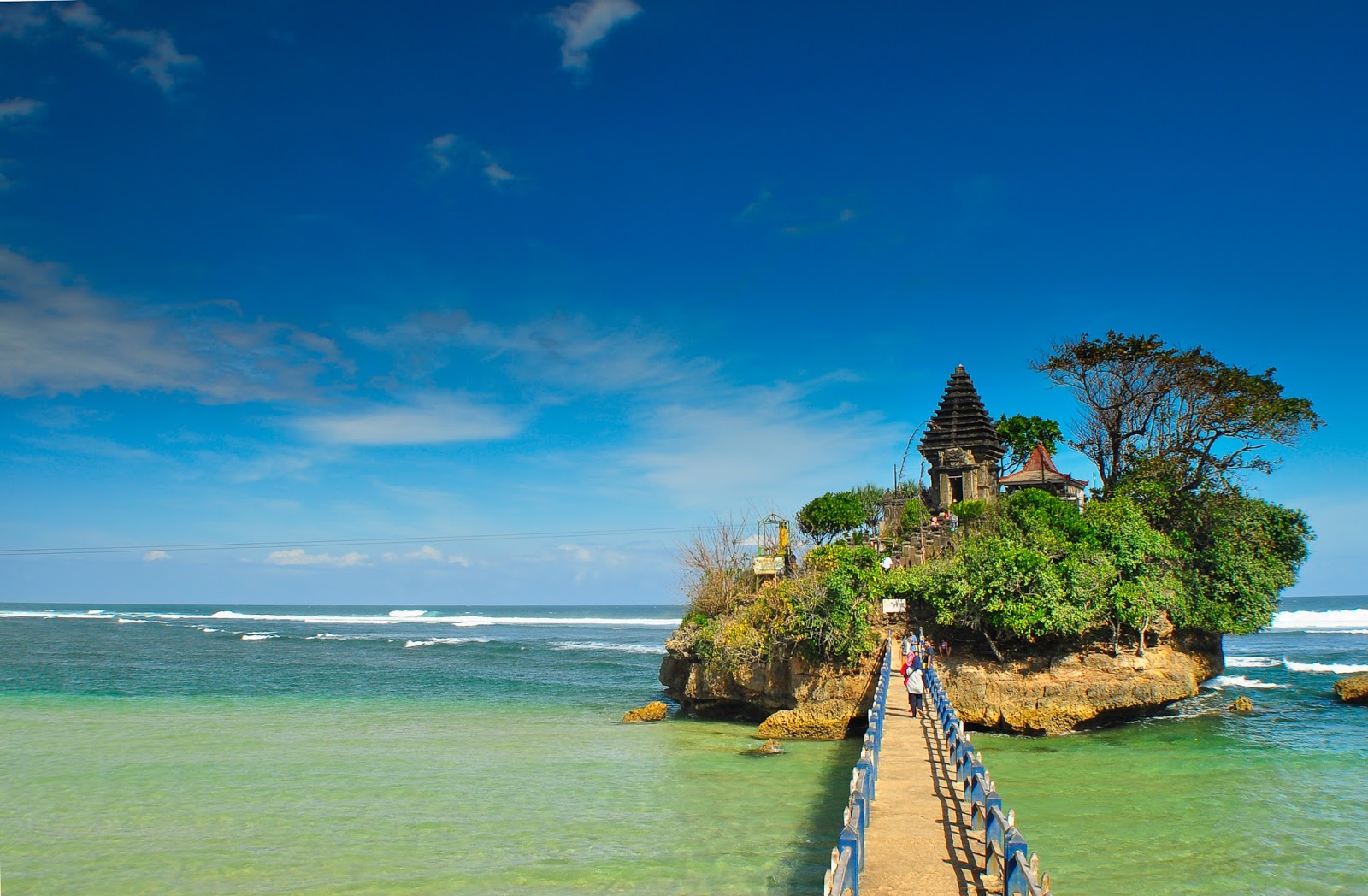 Balekambang Beach ,Beautiful destination in East Java Indonesia