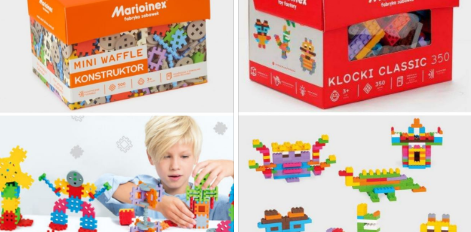 Do wygrania Mini wafle konstruktor (500 szt.) lub klocki Classic (350 szt.) Konkurs