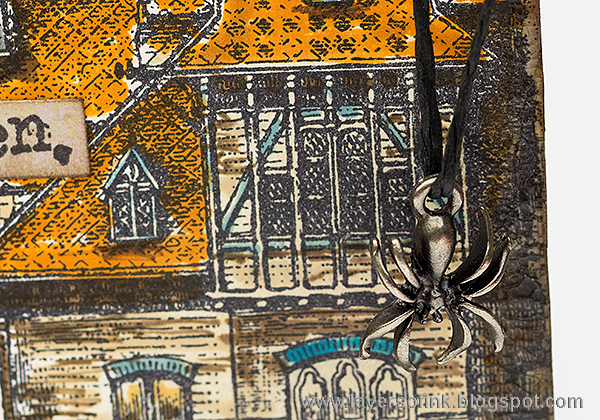 Layers of ink - Halloween Stamped Passport Book Tutorial by Anna-Karin