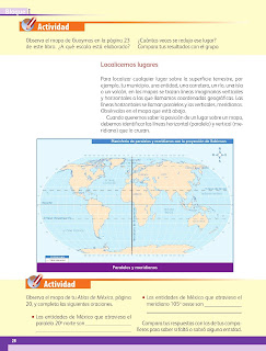 Apoyo Primaria Geografía 4to grado Bloque I lección 3 Los mapas hablan de México