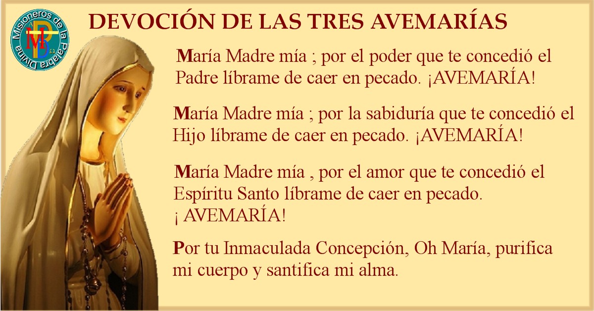 Un Padrenuestro, Un Avemaría y Un Gloria por el Papa ¿ EN QUÉ CONSISTE LA DEVOCIÓN DE LAS TRES