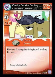 My Little Pony Cranky Doodle Donkey, Crankiest of Creatures The Crystal Games CCG Card