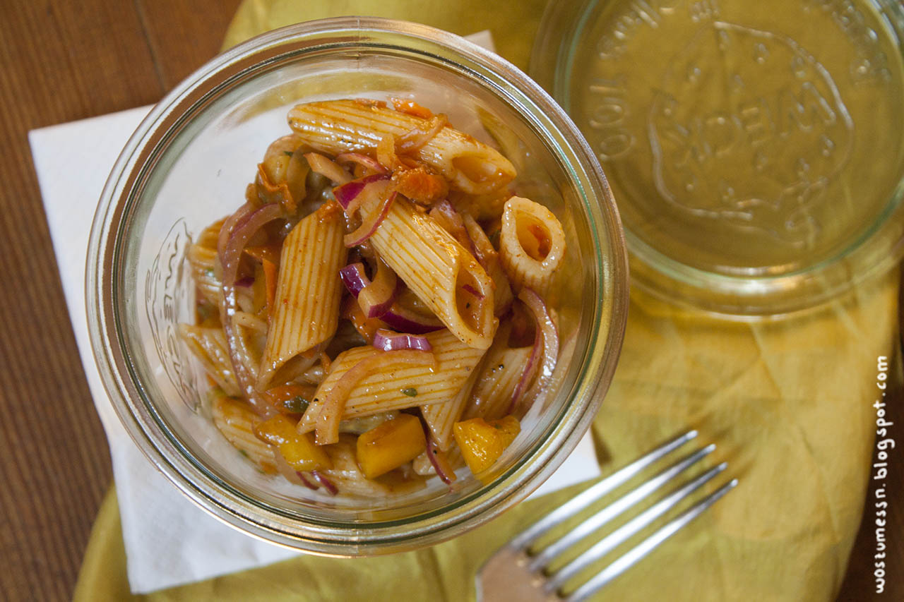 Wos zum Essn: Letzter Sommergruß: Nudelsalat mit Balsamico-Dressing Wos zum Essn: Letzter Sommergruß: Nudelsalat mit Balsamico-Dressing