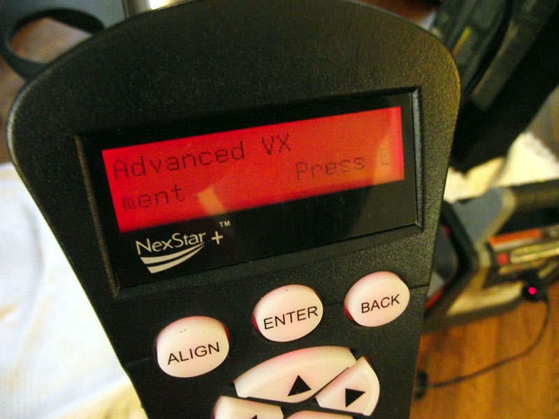 celestron avx hand controller