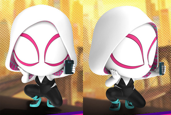Spider-Man: Into the Spider-Verse Cosbaby Bobble-Head Hottoys