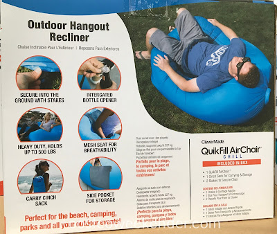 Costco 1127534 - Easily take the ClevrMade QuikFill Air Chair with you to the beach or camping