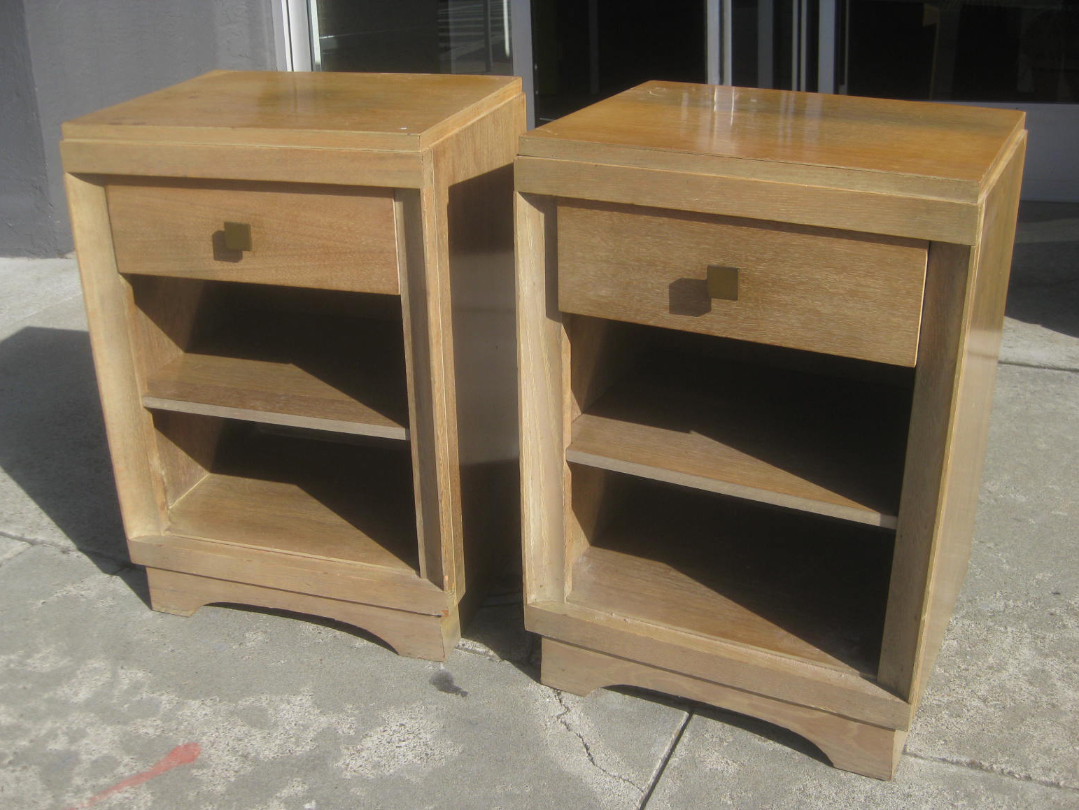 UHURU FURNITURE & COLLECTIBLES SOLD MidCentury Oak Highboy and