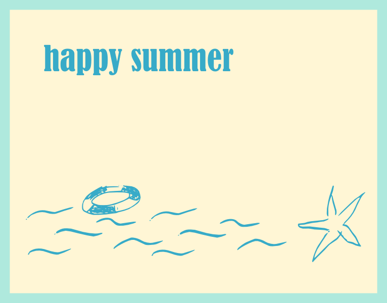 Free Printable Happy Summer Cards