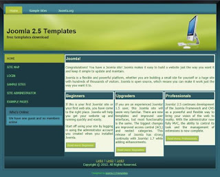 business joomla 2.5 templates green