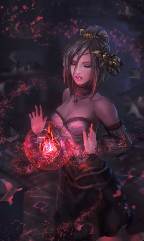 As incríveis ilustrações de fantasia para games de Ng Yong Hui Ng Yong Hui cglas deviantart ilustrações incríveis fantasia games mulheres