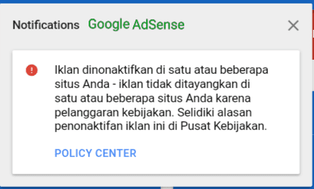 Kesalahan Ini Bisa Menyebabkan Iklan Adsense Situs Dinonaktikan Tim Google Webbudi Com