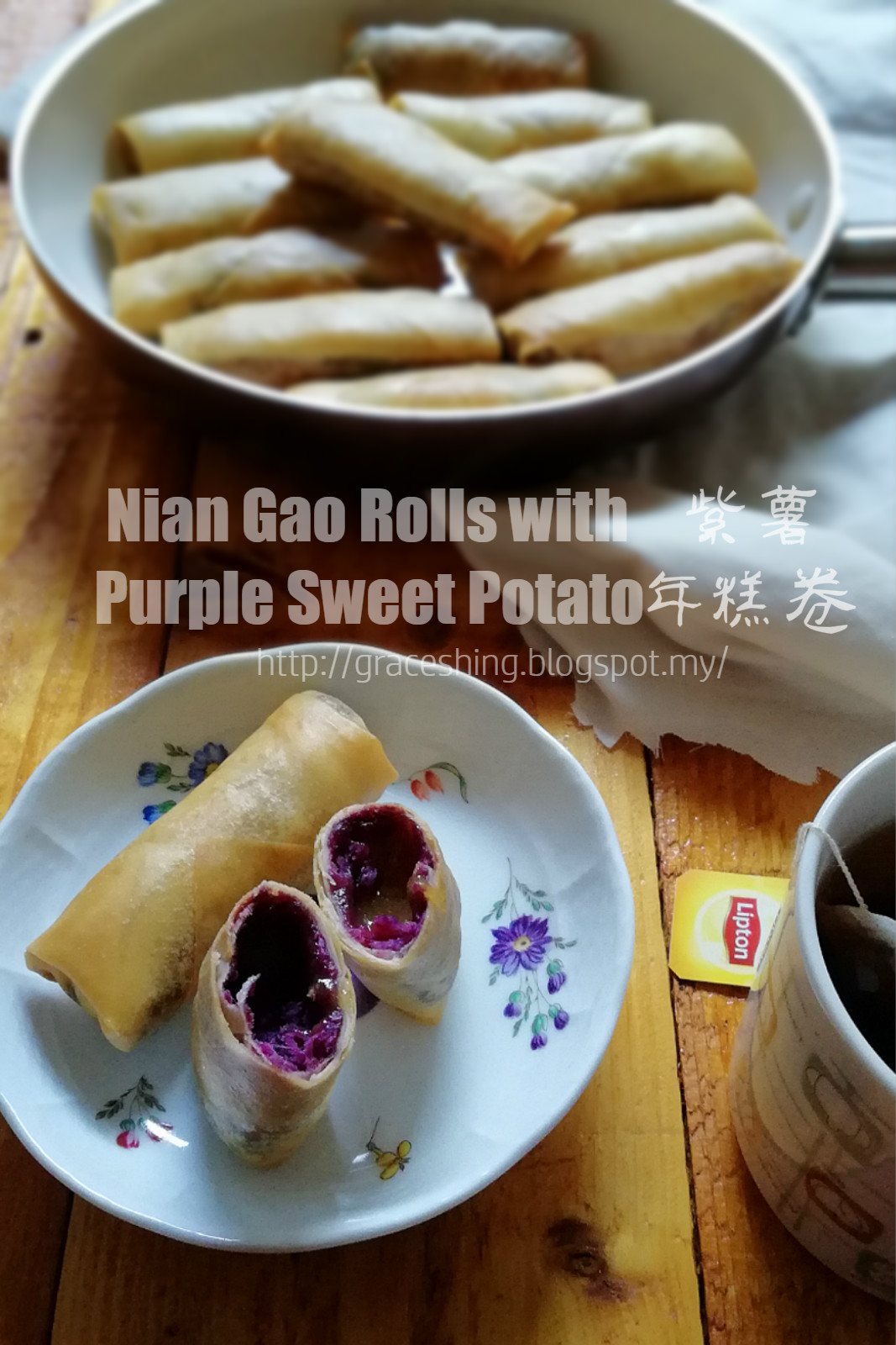 如何制作好吃又好看，能拉丝的千层紫薯卷 - 哔哩哔哩