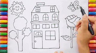 Menggambar villa dengan mudah untuk anak SD (Sekolah Dasar) Tutorial menggambar villa dengan mudah untuk anak SD (Sekolah Dasar)