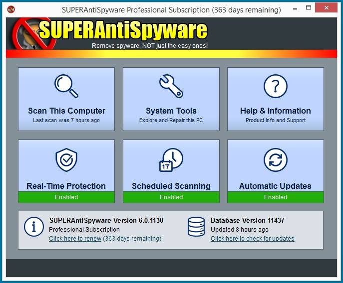 SuperAntiSpyware Professional X 10.0.1254 for mac instal