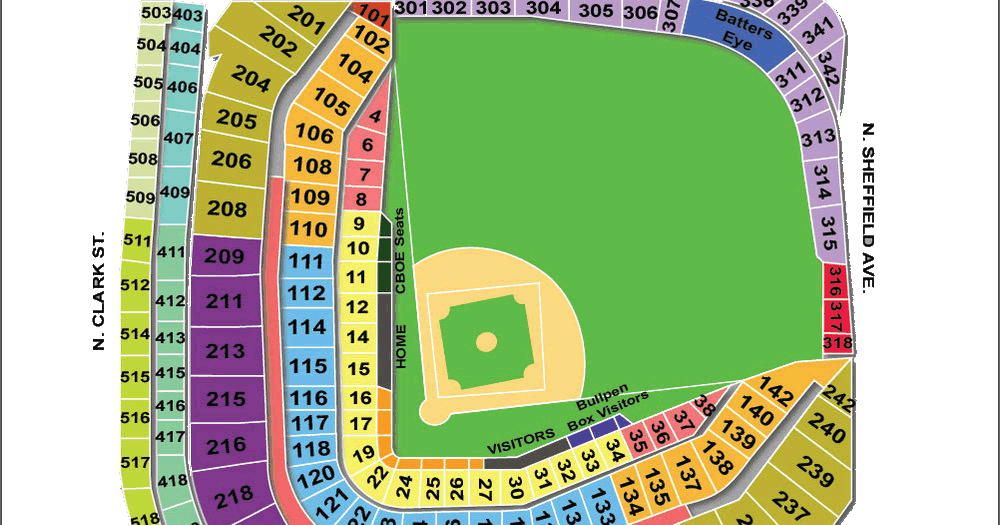 Cubs Interactive Seating Chart