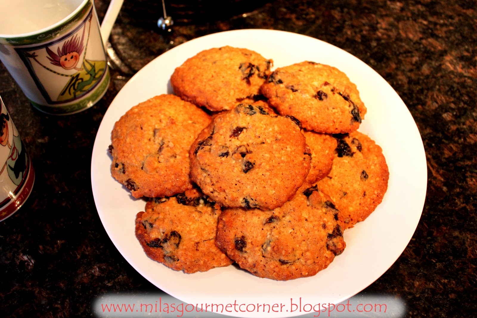 Mila's gourmet corner Oatmeal cookies recipe (рецепт овсяного печенья)