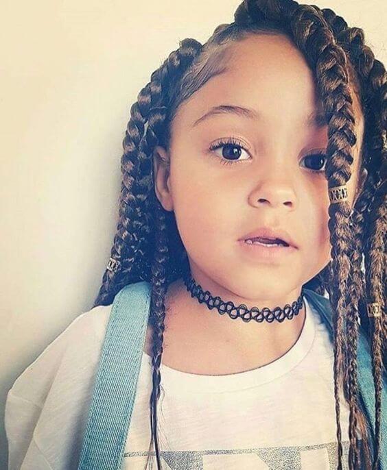 39 Latest Box Braids Ponytails For Little Girls To Make African