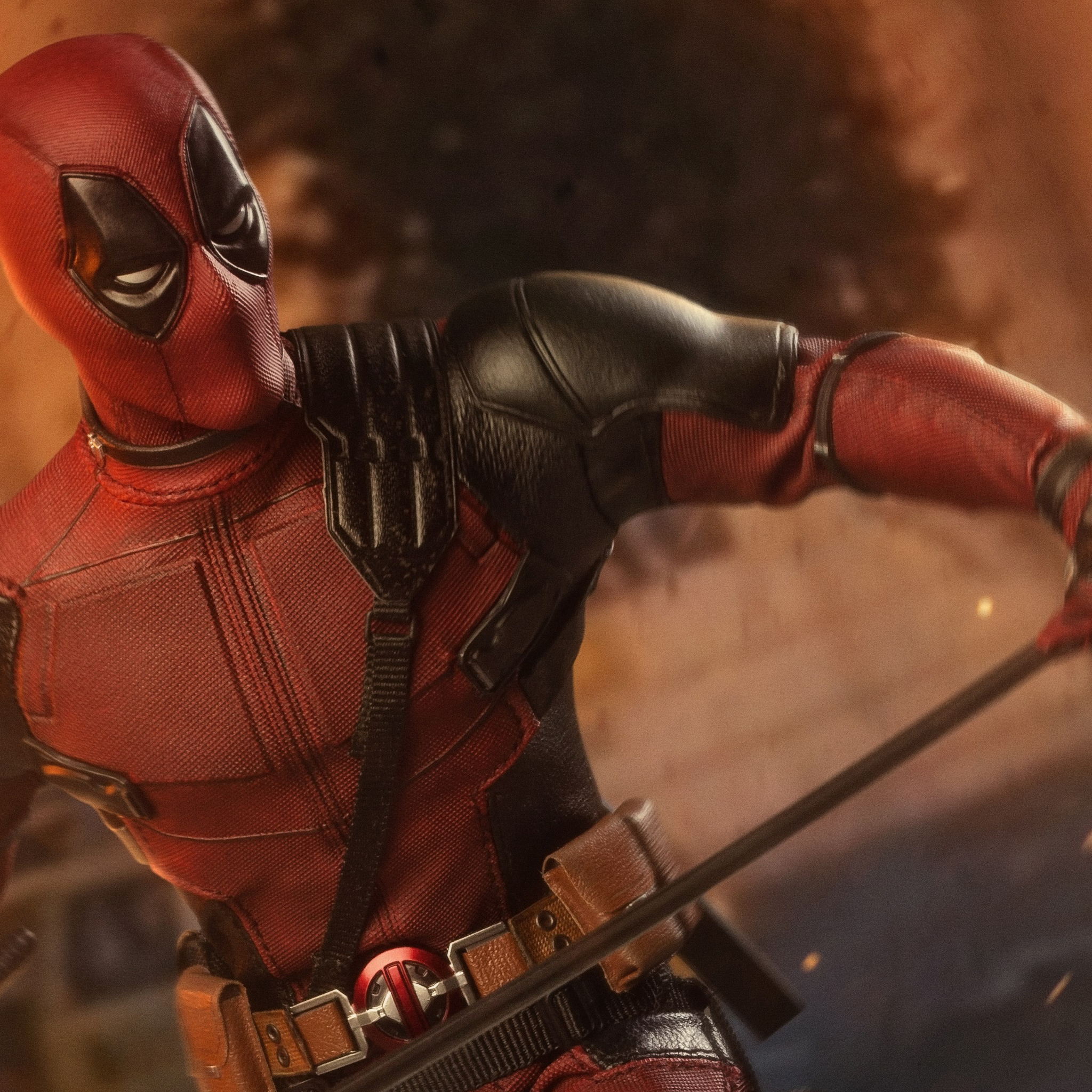 комната в стиле дэдпула