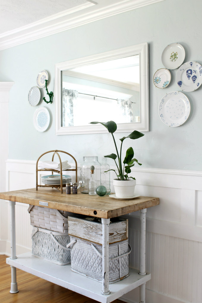 Hanging Plates on a Wall The Wicker House