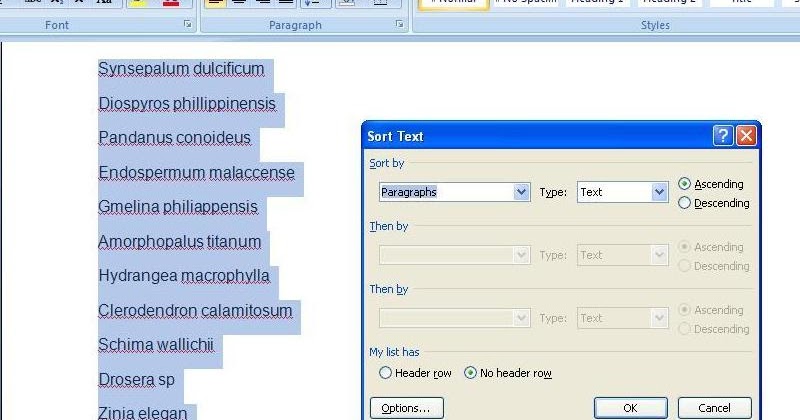 Cara Urutkan Daftar Nama Berdasar Abjad Di Microsoft Word Tutorial Gadget