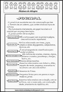 jornal Atividade com jornal sala de aula