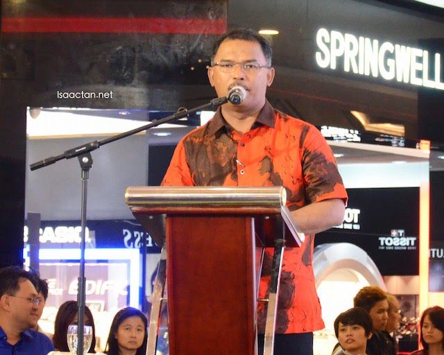Melaka Chief Minister, Yang Amat Berhormat Datuk Seri Idris Haron giving his opening speech