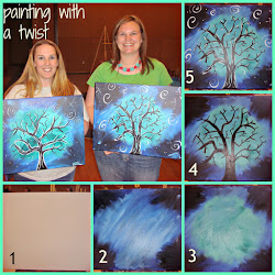 twist painting paint canvas party diy step paintings techniques tree sip drawing cherry tutorials easy blossom wine painted beginner gypsy