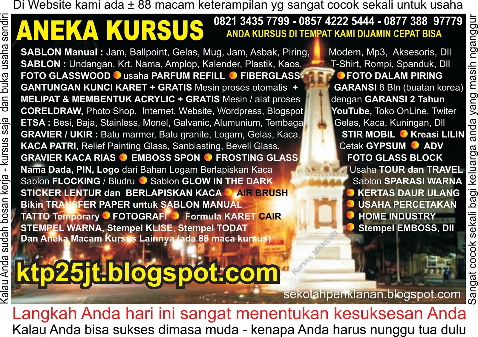 Aneka Macam KURSUS Untuk Anda yang ingin Bisnis, Usaha