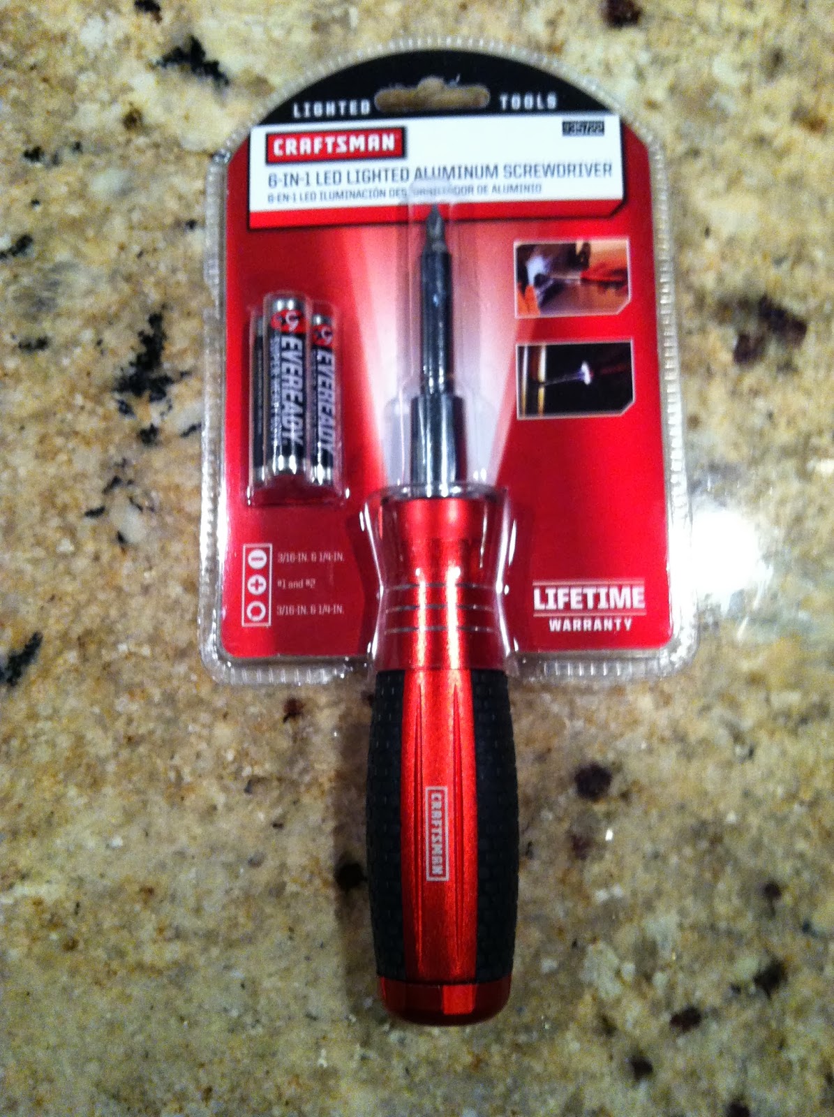The Tool Review Guy: Craftsman 6-in-1 Lighted LED Screwdriver Item