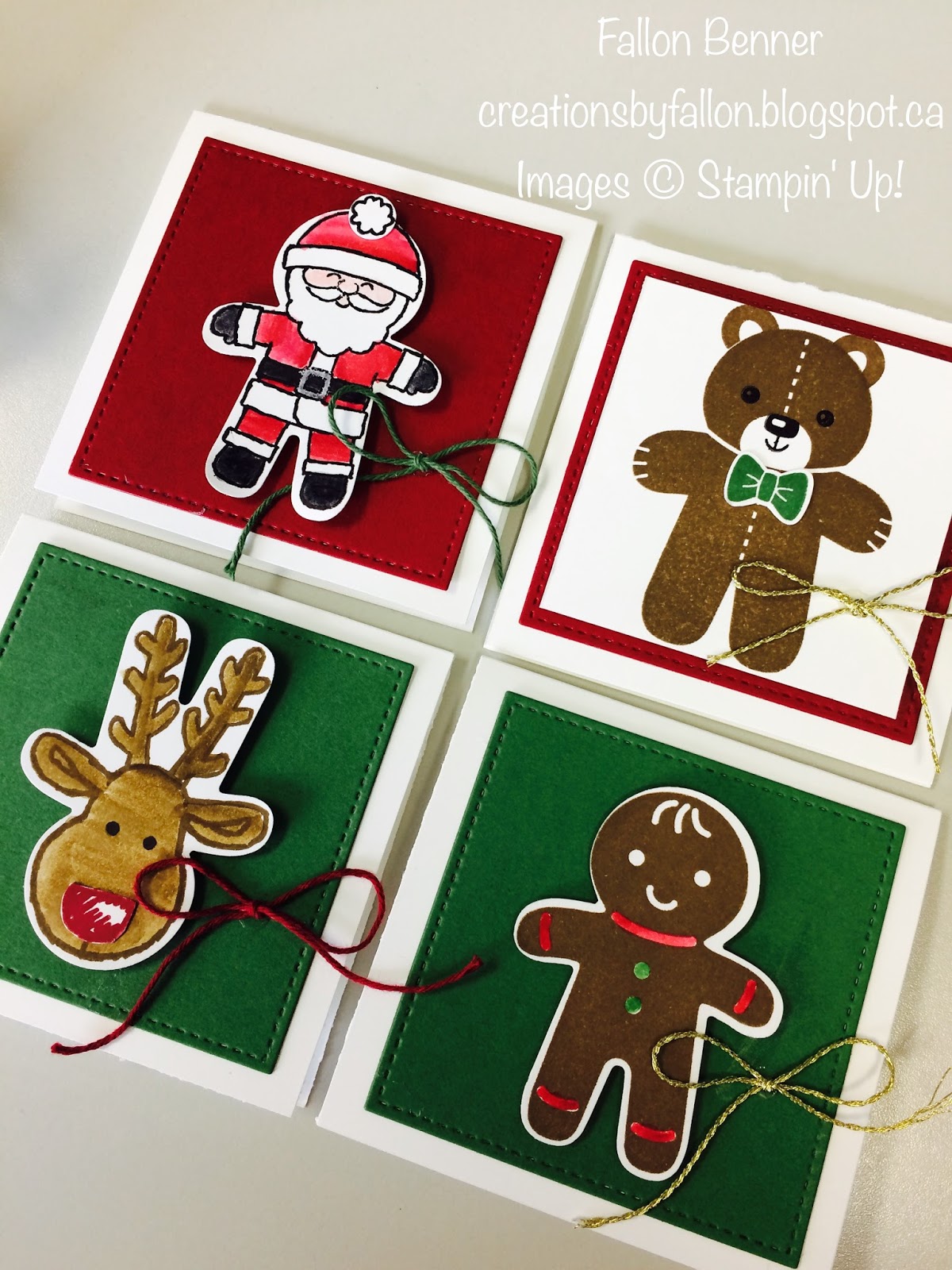 Creations by Fallon Cookie Cutter Christmas Cards