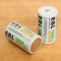 EBL 単1形 充電式ニッケル水素電池 2個入 電池保管ケース付き(容量10000mAh、約1200回使用可能) 単一充電池 EBL 単1形 充電式ニッケル水素電池 2個入 電池保管ケース付き(容量10000mAh、約1200回使用可能) 単一充電池