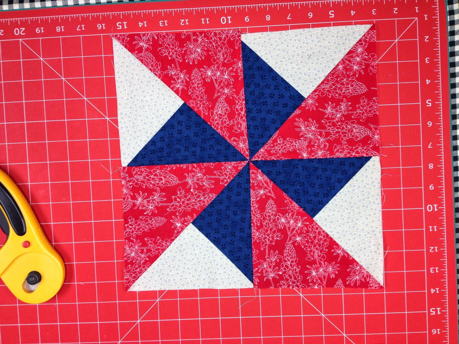 Butterfly Threads Double Pinwheel Block